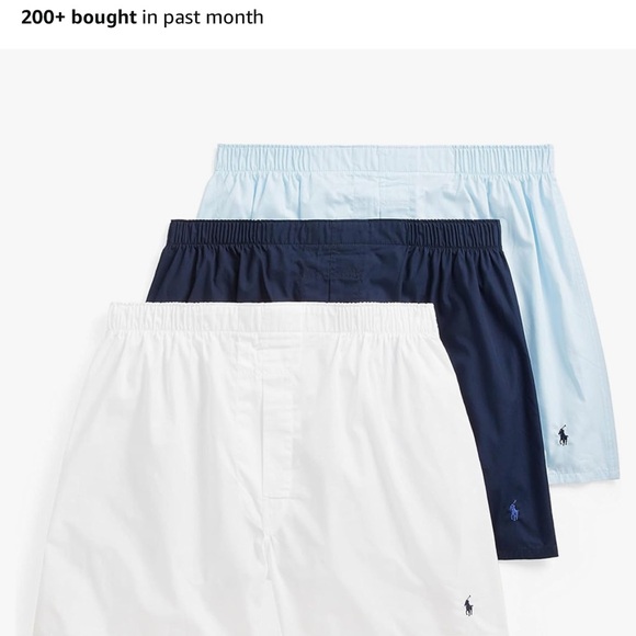 Ralph Lauren Other - Ralph Lauren Classic Men's Boxer Trio - White, Navy, Light Blue